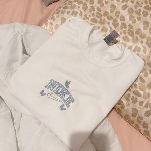 custom embroidered crewneck